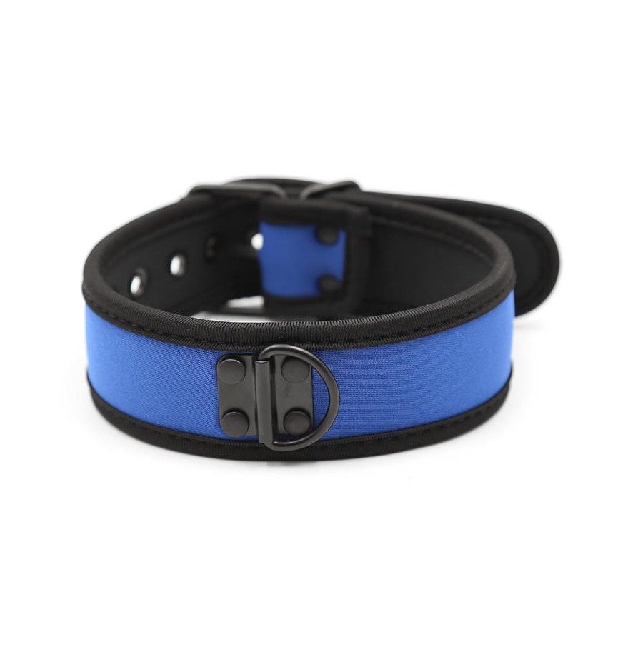 Neoprene Puppy Collar Adjustable Blue